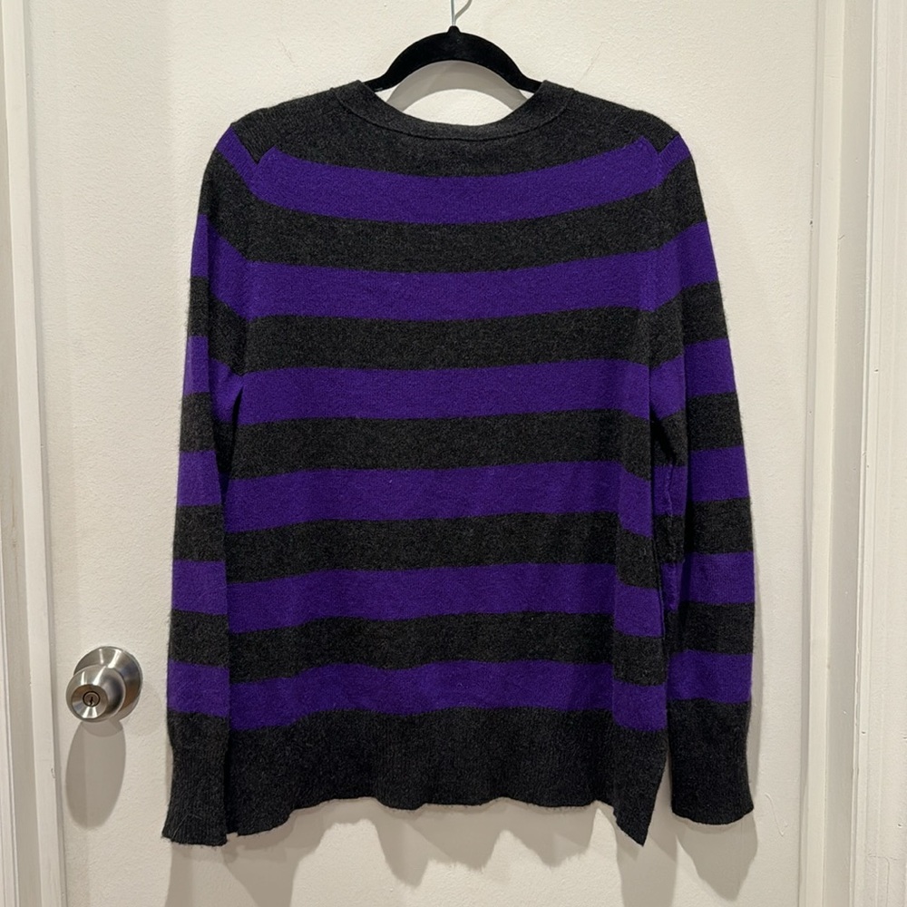 AQUA 100% cashmere cardigan size L - Picture 4 of 4